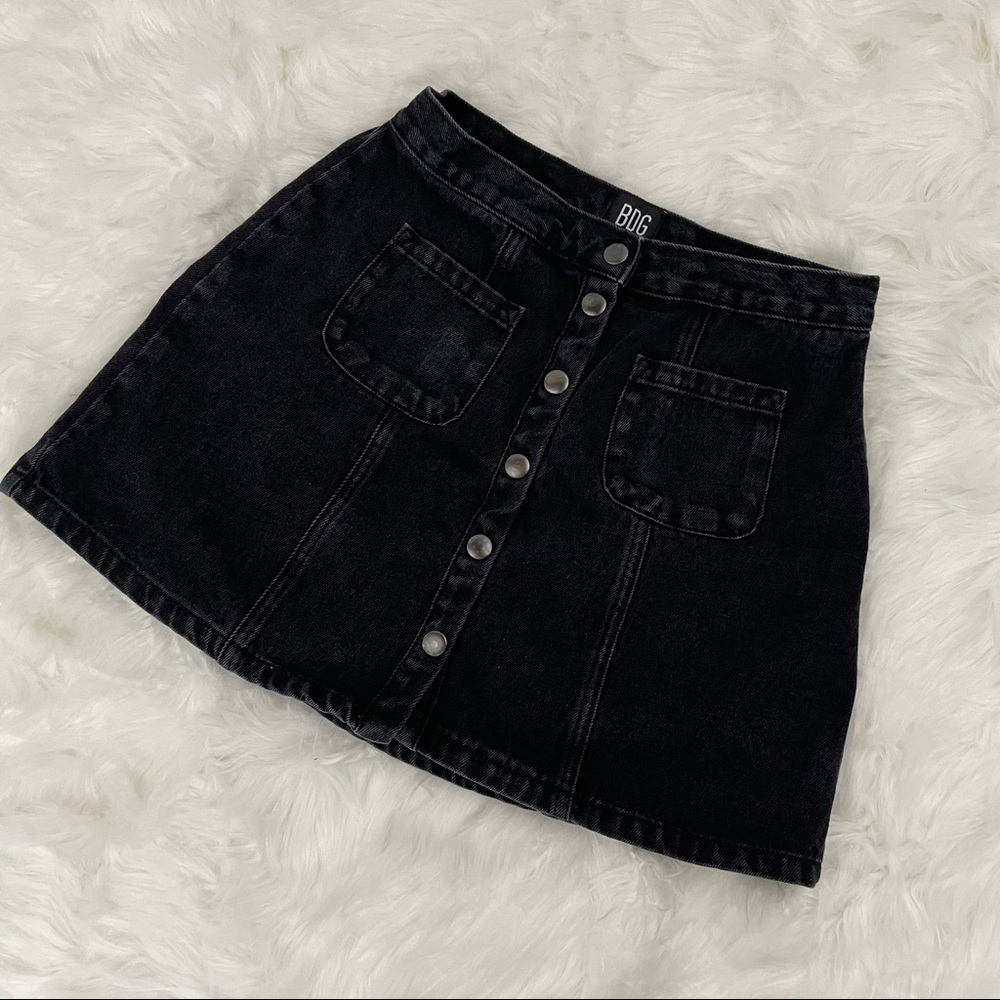 Bdg Urban Outfitters Denim Skirt, Black Size Medium​